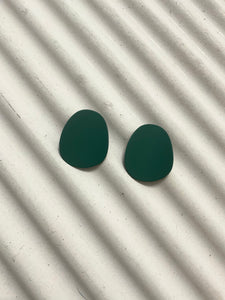 Oval rubber coated Earrings