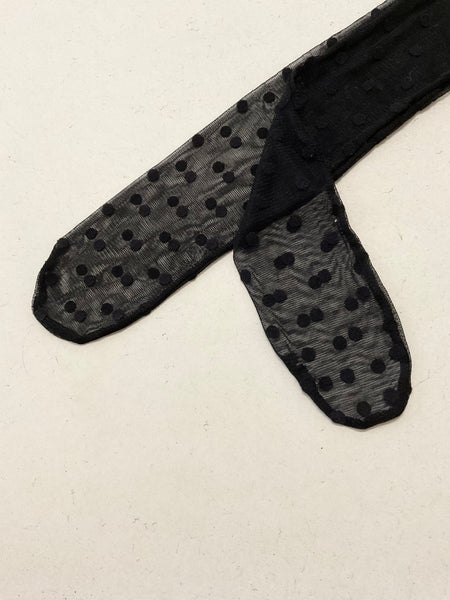 Transparent dots socks