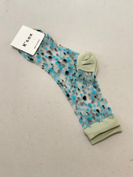 See through colourful dots Socks (4 colours)