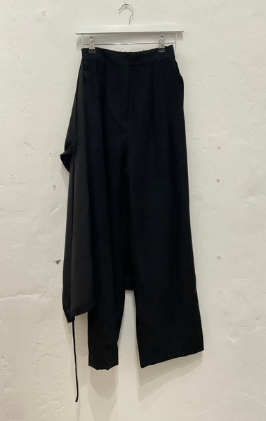 Wrap skirt trousers