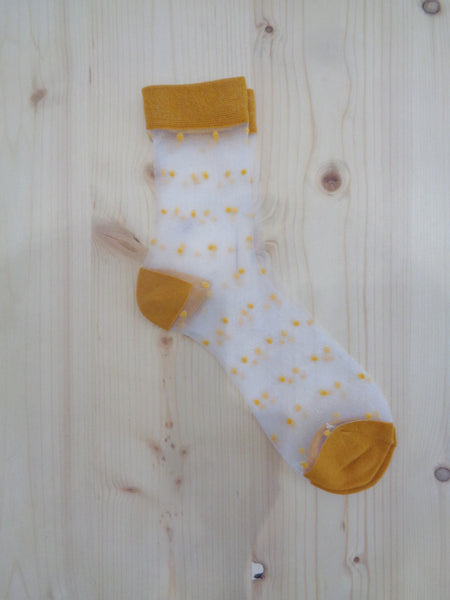 See Through Dots Socks (4 colours)