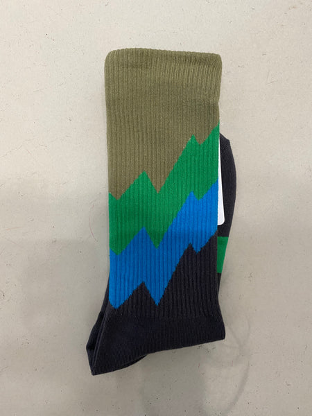 Colorful zig zag socks (four colors)