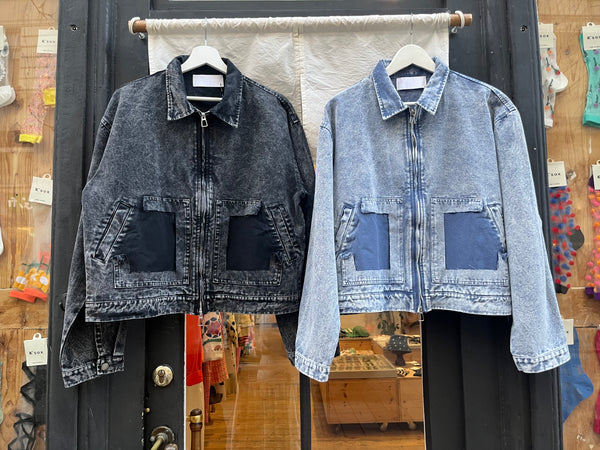 Washed Denim Garage Jacket