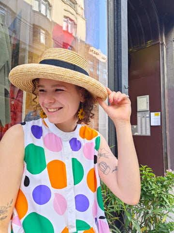 Roll up straw hat