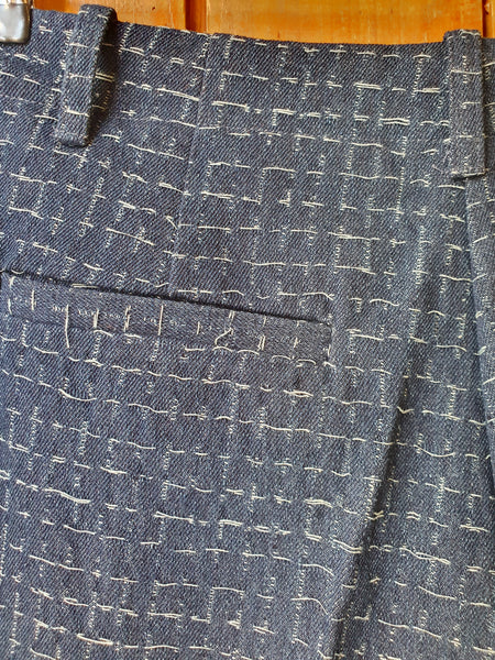 Cross check denim pants