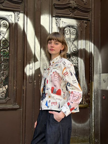 Graffiti Patterned Shirt
