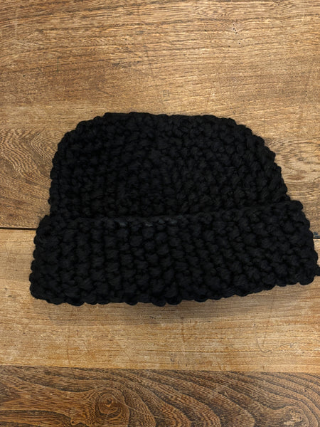 Twist knit beanie