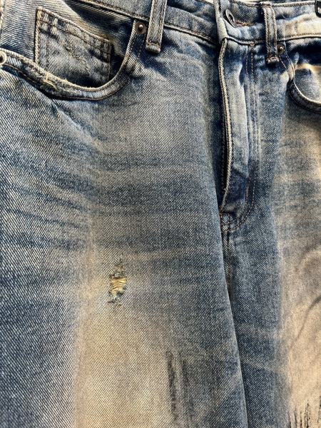 Distressed Denim Pants