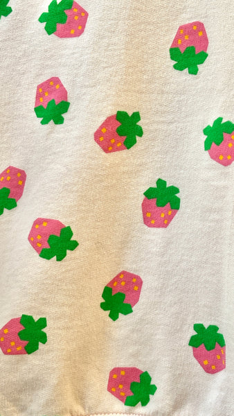 Strawberry pattern sweat shirt