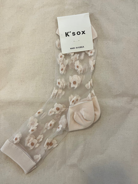 Little Poppy Mesh Socks