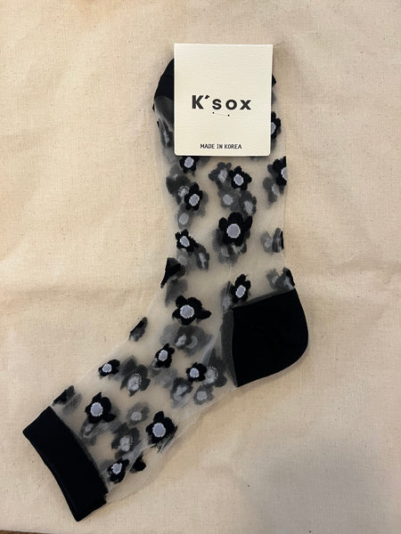 Little Poppy Mesh Socks