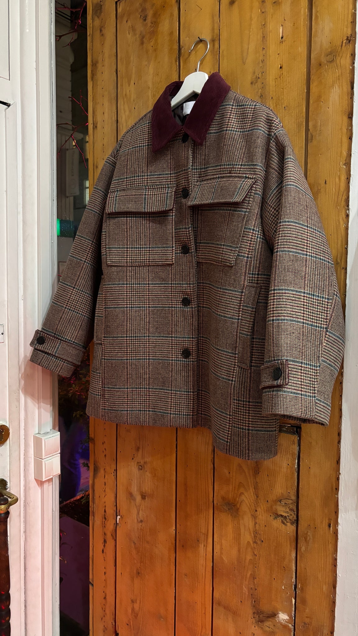 Checkered Wool Jacket