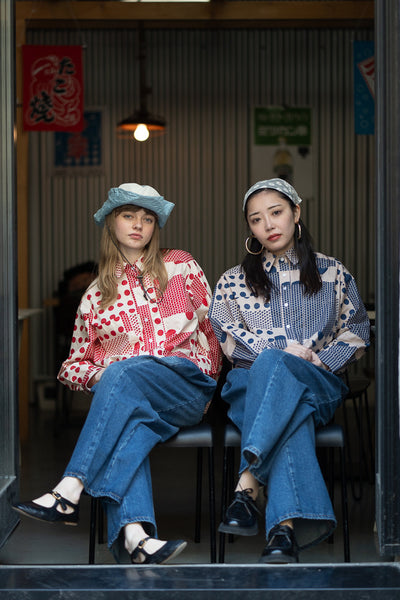 Boxy Polka Dot Patterned Shirt