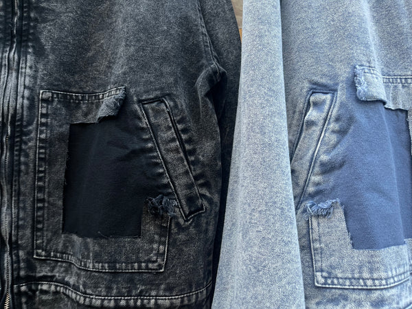 Washed Denim Garage Jacket
