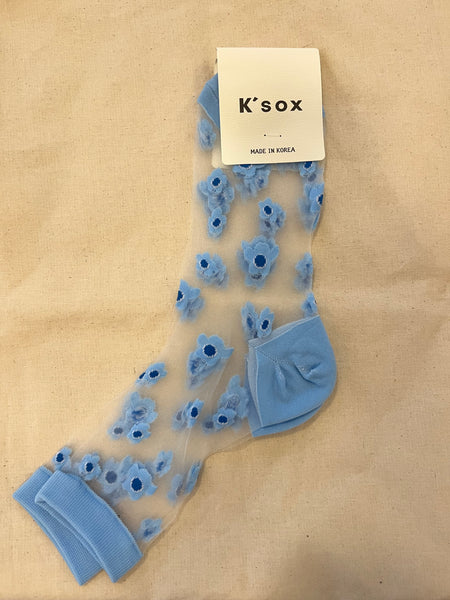 Little Poppy Mesh Socks