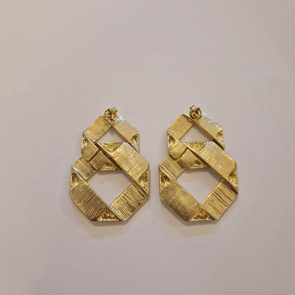 Square chain earrings (two colors)