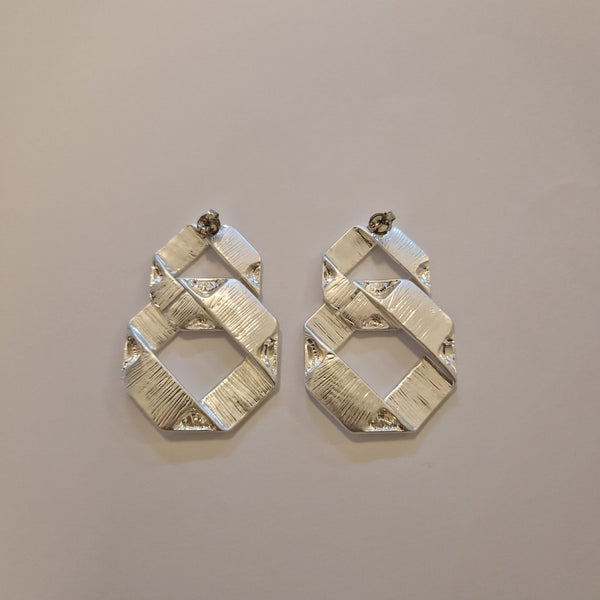 Square chain earrings (two colors)