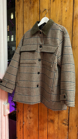 Checkered Wool Jacket