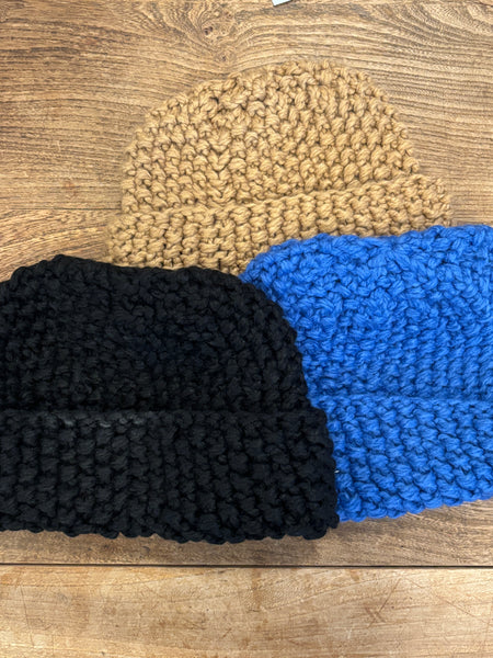 Twist knit beanie