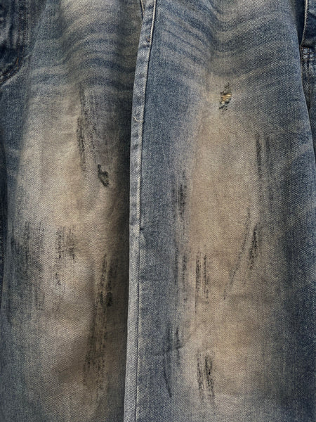 Distressed Denim Pants