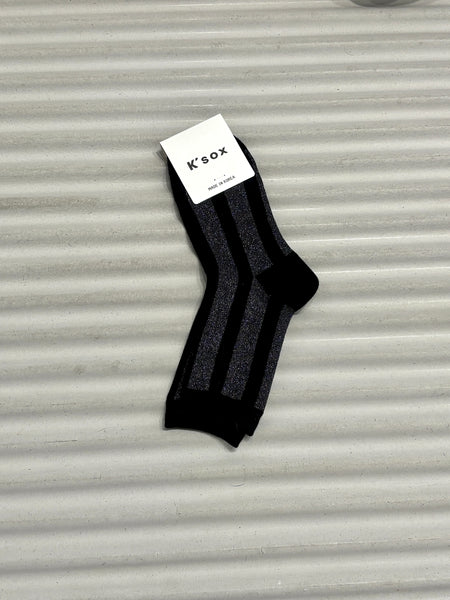 Glitter stripe socks