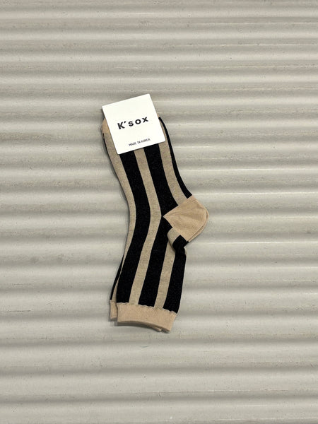 Glitter stripe socks