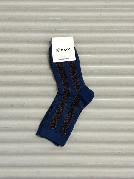 Glitter stripe socks