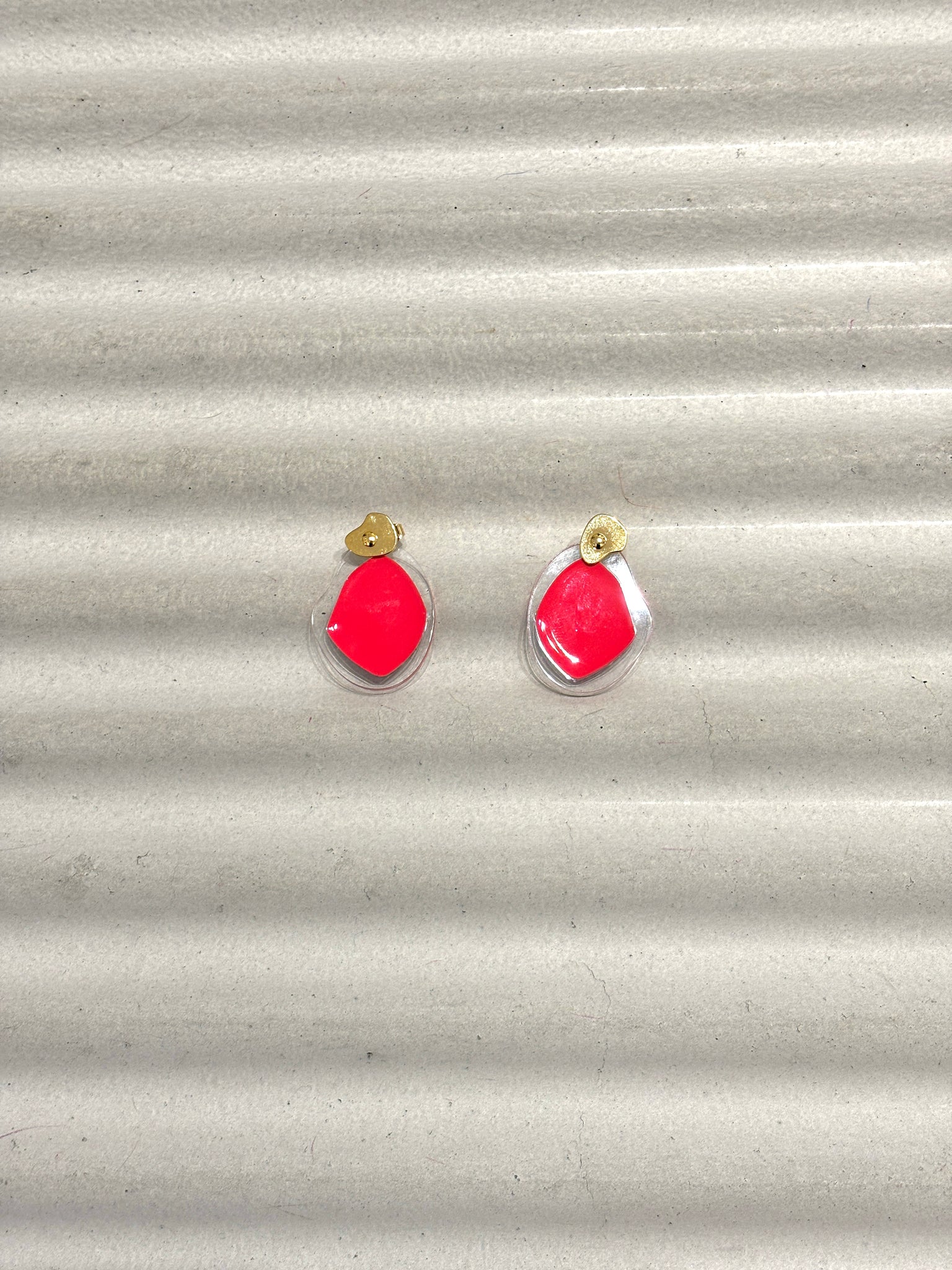 Ellipse transparent earrings