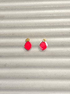 Ellipse transparent earrings
