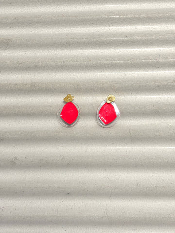Ellipse transparent earrings