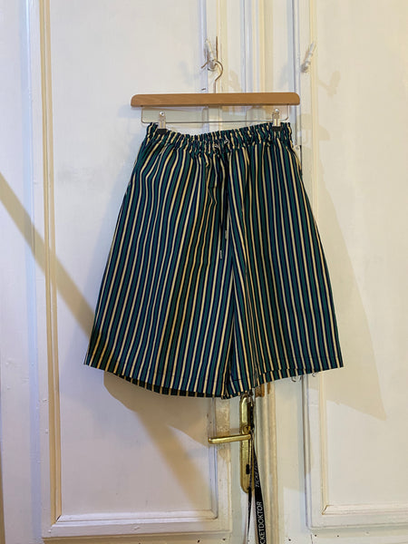 Striped 3/4 Shorts