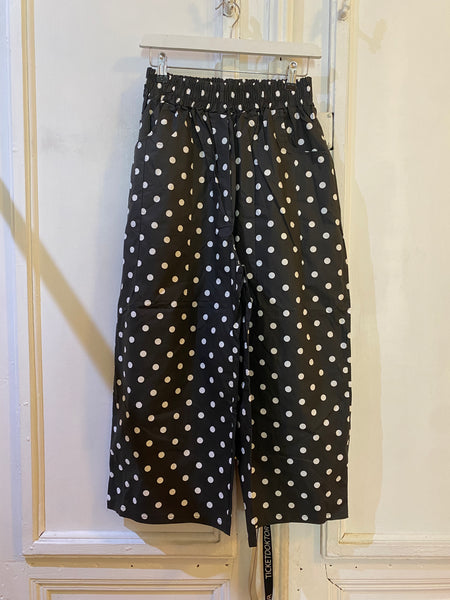 Dots Trousers with elastic waist