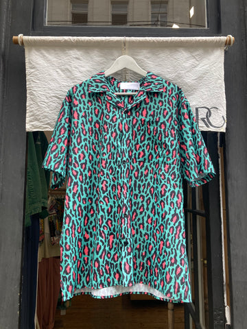 Colorful leopard patterned shirt