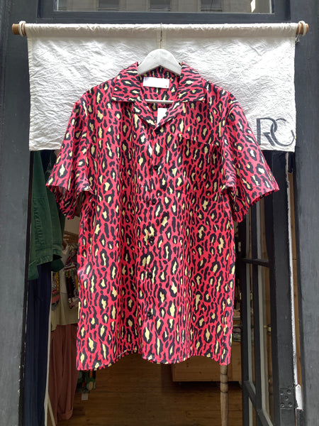 Colorful leopard patterned shirt
