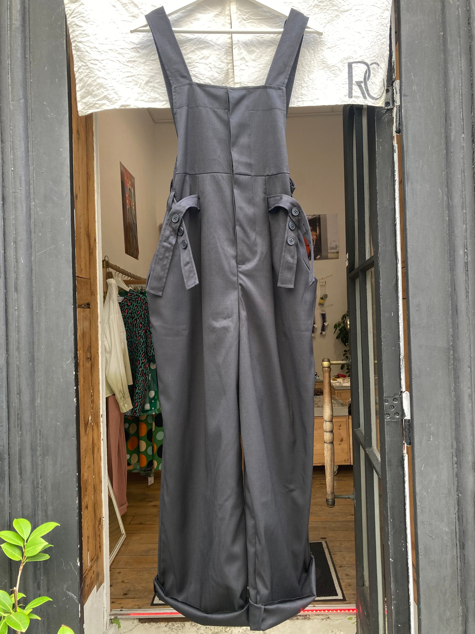 Cotton Ribbon Cami Jumpsuit