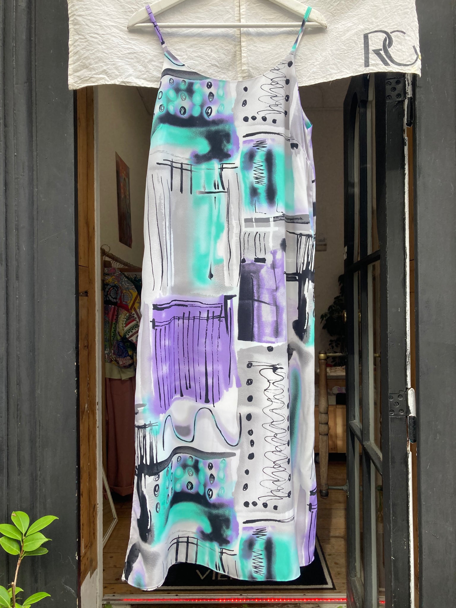 Watercolor paint dress