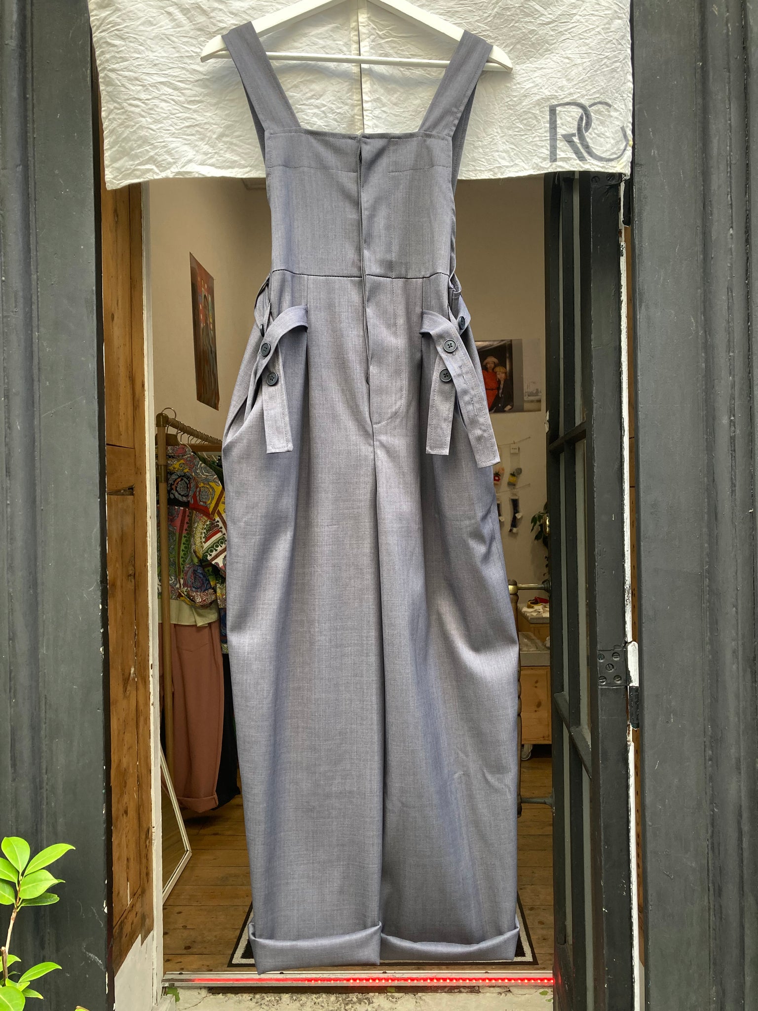 Cotton Ribbon Cami Jumpsuit