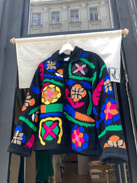 Embroidery drawing jacket