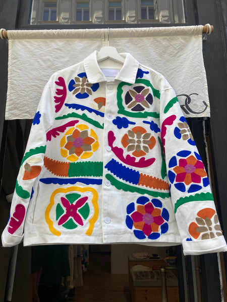 Embroidery drawing jacket