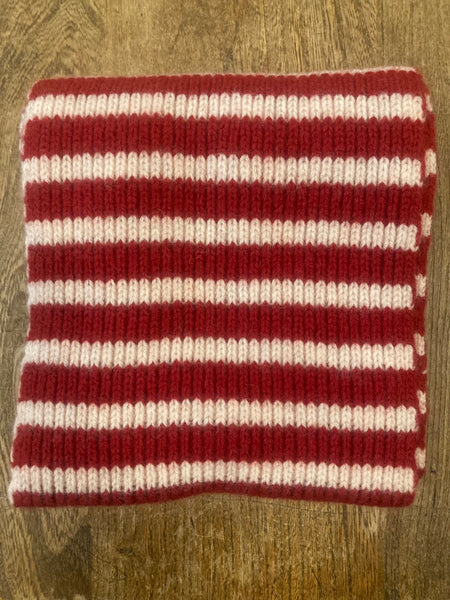 Striped wool scarf