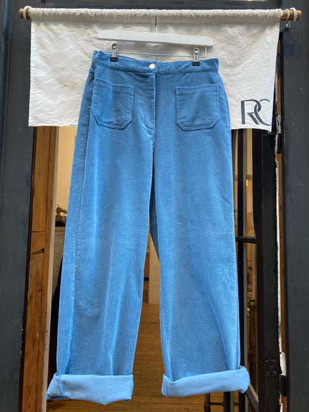 corduroy back pocket trousers