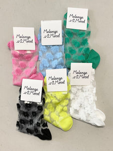 See Through Flower Socks (4 colours)