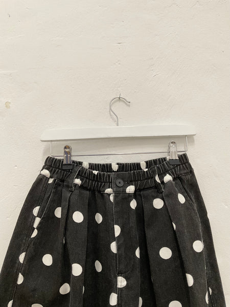 Dots Denim Shorts