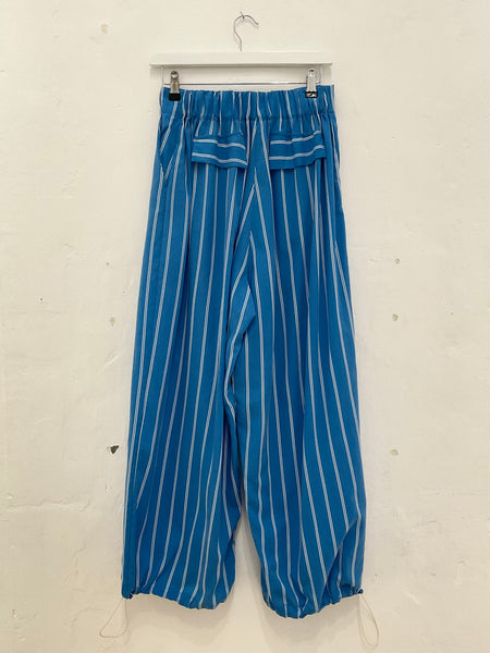 Blue stripe Summer cotton trousers