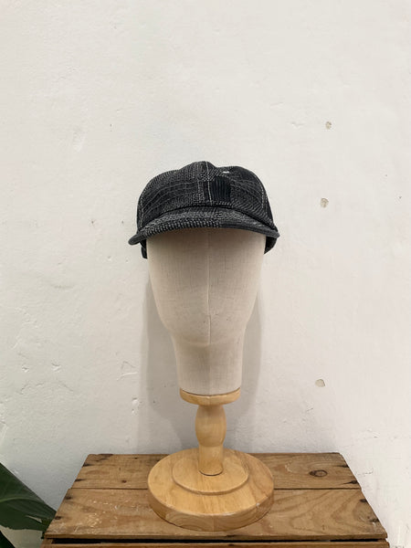 Boro denim cap