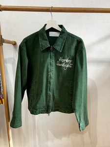 Front Embroidery Trucker Washed Color Jacket