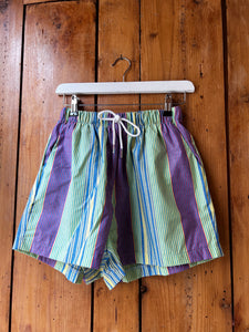 Striped Cotton Shorts