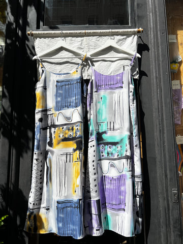 Watercolor paint dress