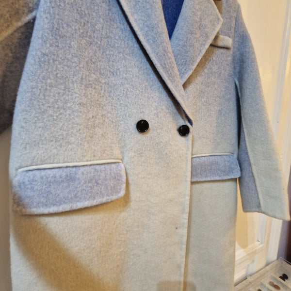 Colour graduation wool coat
