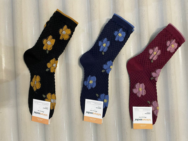 Daisy monogram socks